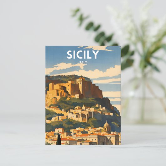 Sizilien Postkarte (Stehend Vorderseite)