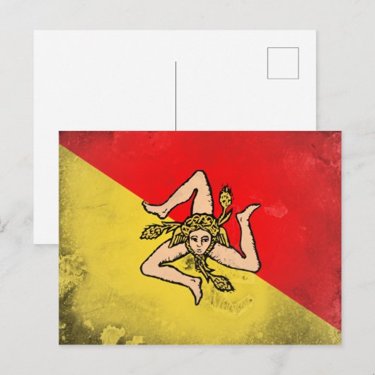 Sizilien Postkarte (Vorne/Hinten)