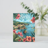 Sizilien Postkarte (Stehend Vorderseite)