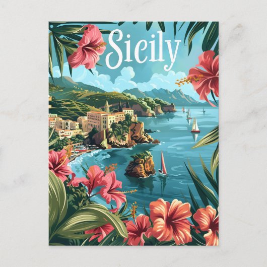 Sizilien Postkarte (Vorderseite)