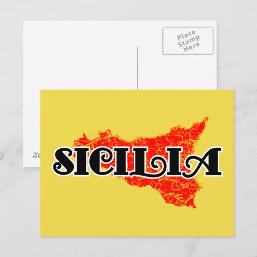Sizilien Postkarte (Vorne/Hinten)
