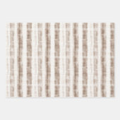 Sizilien Rustikal Braune Streifen Junggesellinnena Geschenkpapier Set (Vorderseite 3)