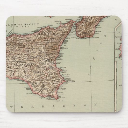 Sizilien, Sardinien Mousepad (Vorne)