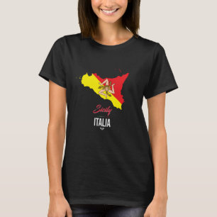 Sizilien Schild Ich liebe Sizilien, Sizilien Itali T-Shirt