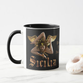 Sizilien / Sicilia Trinacria Personalisierte Gesch Tasse