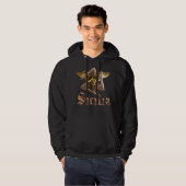 Sizilien / Sicilia Triskelion Trinacria Hoodie (Vorne ganz)