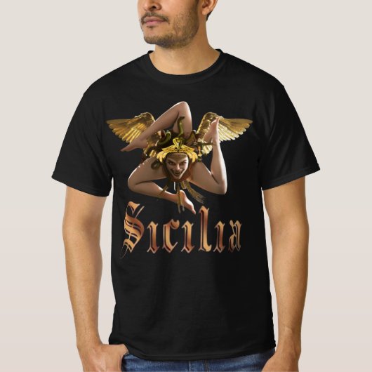 Sizilien / Sicilia Triskelion Trinacria T - Shirt (Vorderseite)