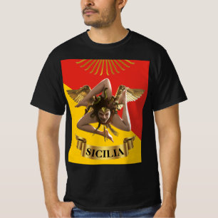 Sizilien / sizilianische Medusa Trinacria Poster T T-Shirt