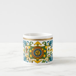 Sizilien Sizilianisches Muster Espresso-Tasse Espressotasse