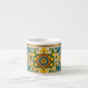 Sizilien Sizilianisches Muster Espresso-Tasse Espressotasse