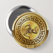 Sizilien (Sizilien) Goldener Button (Vorne & Hinten)