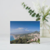 Sizilien - Taormina vor der Ätna-Postkarte Postkarte (Stehend Vorderseite)