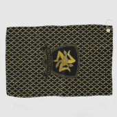 Sizilien-Trinacria-Quatrefolie Golfhandtuch (Horizontal)