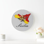 Sizilien-Uhr Große Wanduhr (Zuhause)