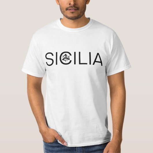Sizilien und Trinacria T-Shirt (Vorderseite)