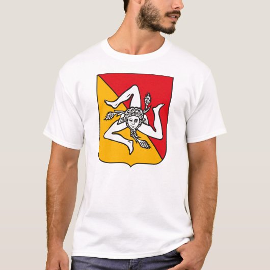 Sizilien-Wappen T - Shirt (Vorderseite)