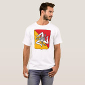 Sizilien-Wappen T - Shirt (Vorne ganz)