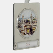 Sizilien Wasserfarbene Malerei Landschaft Ornament (Rechts)