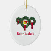 Sizilien-Weihnachten 2 Keramik Ornament (Rechts)