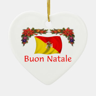 Sizilien-Weihnachten Keramikornament