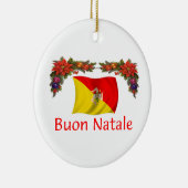 Sizilien-Weihnachten Keramikornament (Rechts)