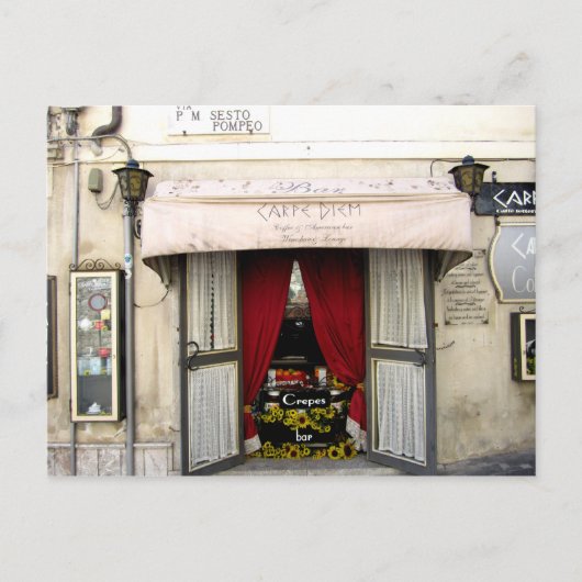 Sizilien Wine Bar Postkarte (Vorderseite)