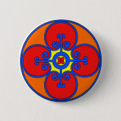 Sizilienmediterranes Design Button (Vorderseite)