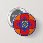 Sizilienmediterranes Design Button (Vorne & Hinten)
