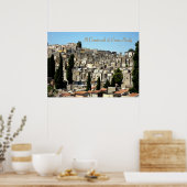 Siziliens Enna-Friedhof Poster (Küche)