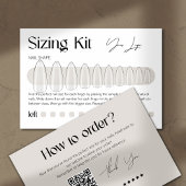 Sizing Kit Press-On Nägel modern Dankeskarte