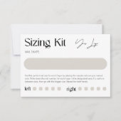 Sizing Kit Press-On Nägel modern Dankeskarte (Vorderseite)