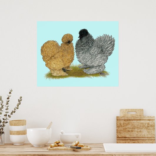 Sizzle Chickens Poster (Küche)