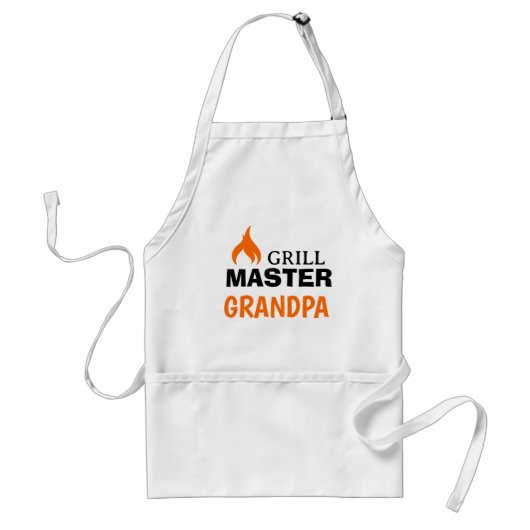 SIZZLE! 🍔 Grill Master Grandpa Apron Schürze (Vorne)
