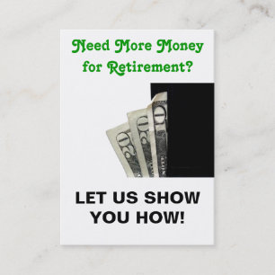 Sizzle-Karte - lassen Sie uns Sie zeigen! Visitenkarte