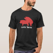Sizzle Style mit Liebe Bacon Lounge Bacon witzig T-Shirt (Vorderseite)