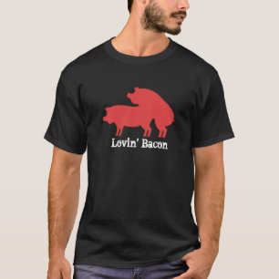 Sizzle Style mit Liebe Bacon Lounge Bacon witzig T-Shirt