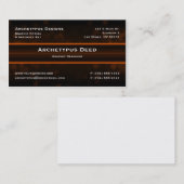 Sizzle-Visitenkarte - Orange Visitenkarte (Vorne/Hinten)