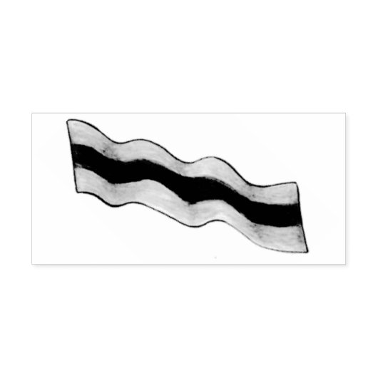Sizzlin' Bacon Strip Breakfast Briefmarke Gummistempel (Prägung)