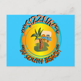 Sizzlin in South Beach Postkarte