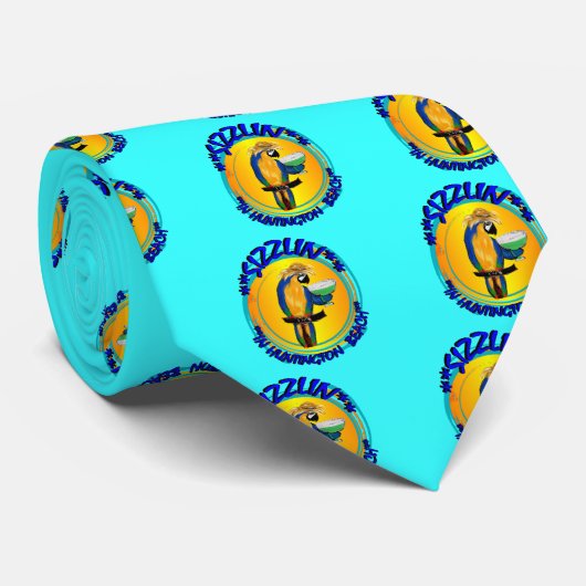 SIZZLIN PARROTS KRAWATTE (Gerollt)