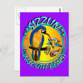 SIZZLIN PARROTS POSTKARTE (Vorne/Hinten)