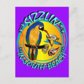 SIZZLIN PARROTS POSTKARTE (Vorderseite)