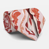 Sizzling Bacon Necktie Krawatte (Gerollt)