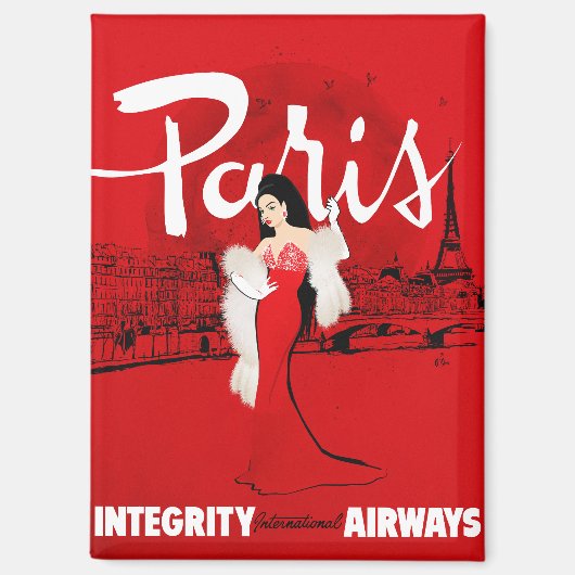 Sizzling in Paris Magnet (Vorderseite)