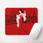 Sizzling in Paris Mousepad (Mit Mouse)