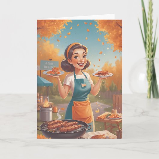 Sizzling Summer Birthday Karte (Vorderseite)