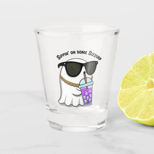 Sizzurp Ghost Shotglas – Lustiger süßer Geist  Schnapsglas (Vorderseite)