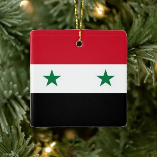 SJ001 Syrien FLAG Syrien, Keramikornament (Baum)