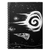 SJ-Negativspiralartendruck Notizblock (Vorderseite)