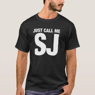 SJ Nickname Just Call Me SJ Monogram Initialen T-Shirt
